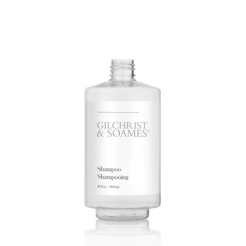 Gilchrist and Soames Shampoo Refillable Tamper Proof Bottle, White Label, Empty, 10oz/300ml